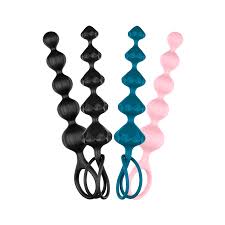 Satisfyer Love Beads Super Soft Silicone Anal Beads - Multicoloured