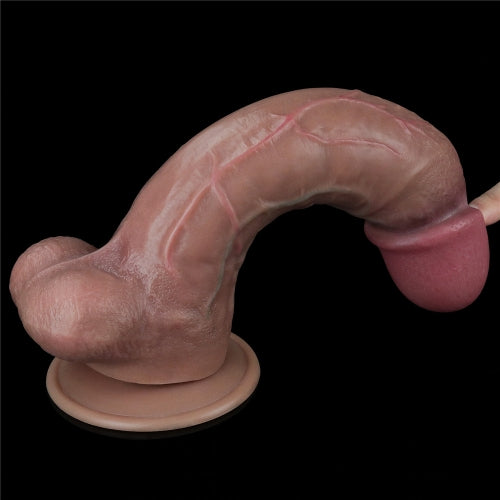 Lovetoy Products Dual Layered Silicone 10.5" Nature Cock
