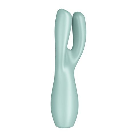Satisfyer Threesome 3 Rechargeable Vibrator - Mint
