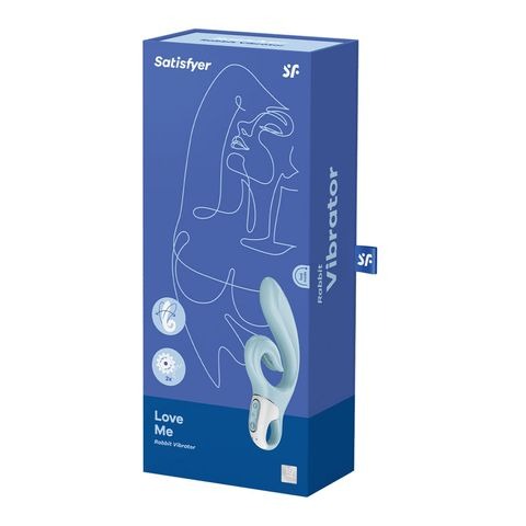 Satisfyer Love Me Rechargeable Rabbit Vibrator - Blue