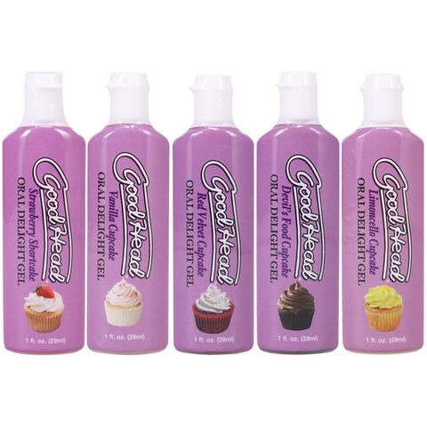 Doc Johnson GoodHead Oral Delight Gel 5pk - Cupcakes