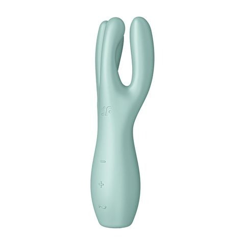 Satisfyer Threesome 3 Rechargeable Vibrator - Mint