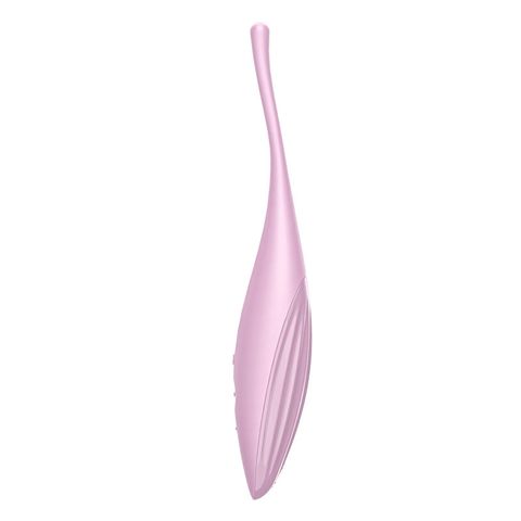 Satisfyer Twirling Joy Rechargeable Tip Vibrator with App Control - Pastel Pink