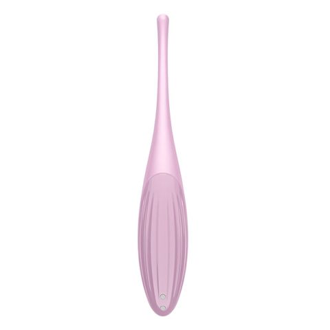 Satisfyer Twirling Joy Rechargeable Tip Vibrator with App Control - Pastel Pink