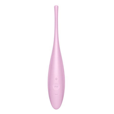 Satisfyer Twirling Joy Rechargeable Tip Vibrator with App Control - Pastel Pink