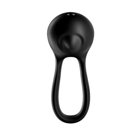Satisfyer Majestic Duo Rechargeable Cock Ring - Black