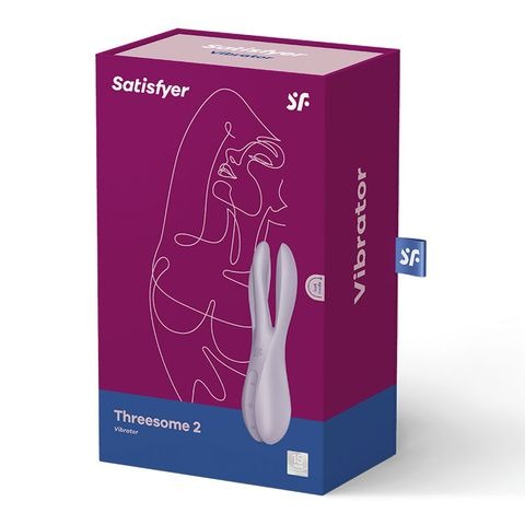 Satisfyer Threesome 2 Rechargeable Vibrator - Violet