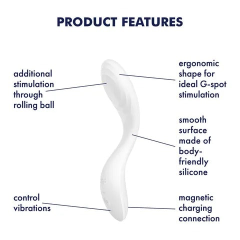 Satisfyer Rrrolling Pleasure Rechargeable Vibrator - White