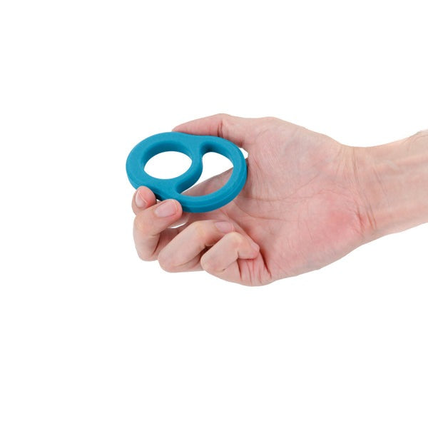 NS Novelties Renegade Super Stretchable Cradle Cock Ring - Teal