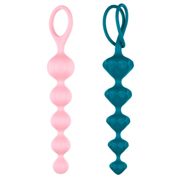 Satisfyer Love Beads Super Soft Silicone Anal Beads - Multicoloured