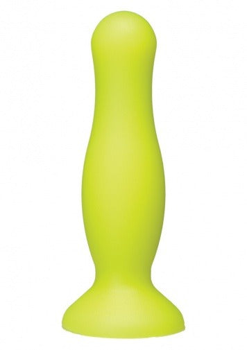 Doc Johnson American Pop! Mode 4" Silicone Anal Plug - Yellow