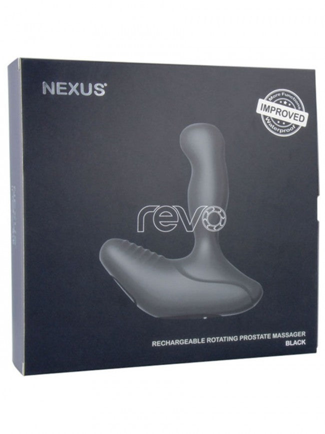 Nexus Revo Waterproof Rechargeable Rotating Prostate Massager - Black