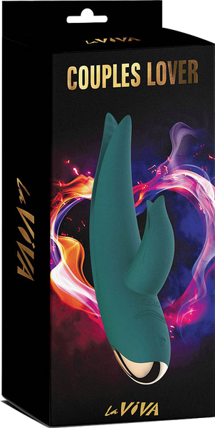La ViVA Couples Lover Rechargeable Vibrator - Teal
