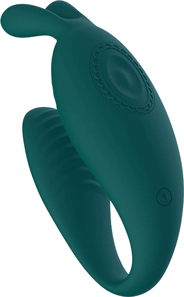 La ViVA G Orgasmic Rechargeable Couples Vibrator with Remote Control - Teal