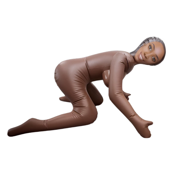 NMC My Fair Lady Doggy Style Inflatable Love Doll - Brown