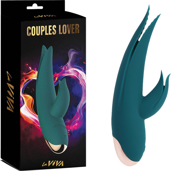 La ViVA Couples Lover Rechargeable Vibrator - Teal