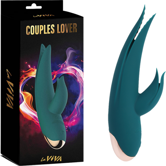 La ViVA Couples Lover Rechargeable Vibrator - Teal