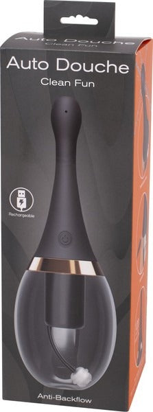 Seven Creations Clean Fun Rechargeable Auto Douche - Black & Clear