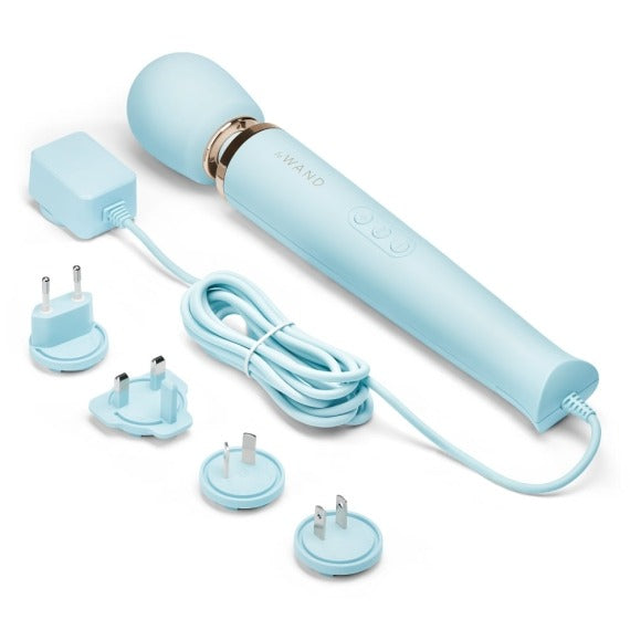 Le Wand Powerful Plug-In Vibrating Massager - Sky Blue