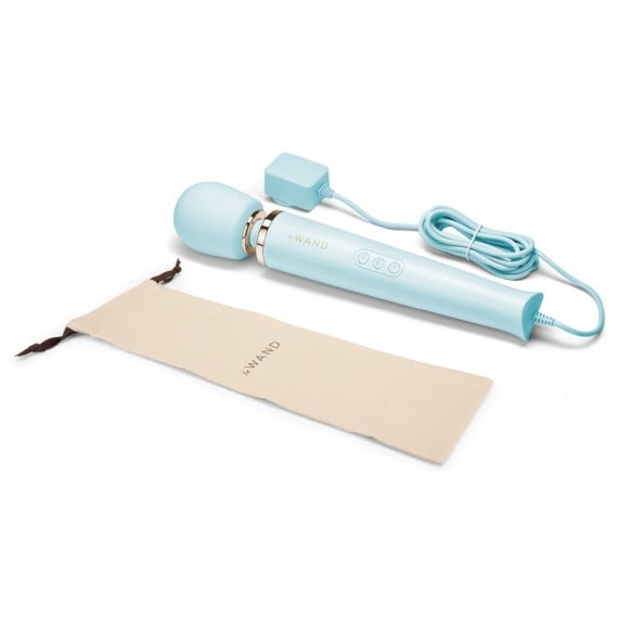 Le Wand Powerful Plug-In Vibrating Massager - Sky Blue