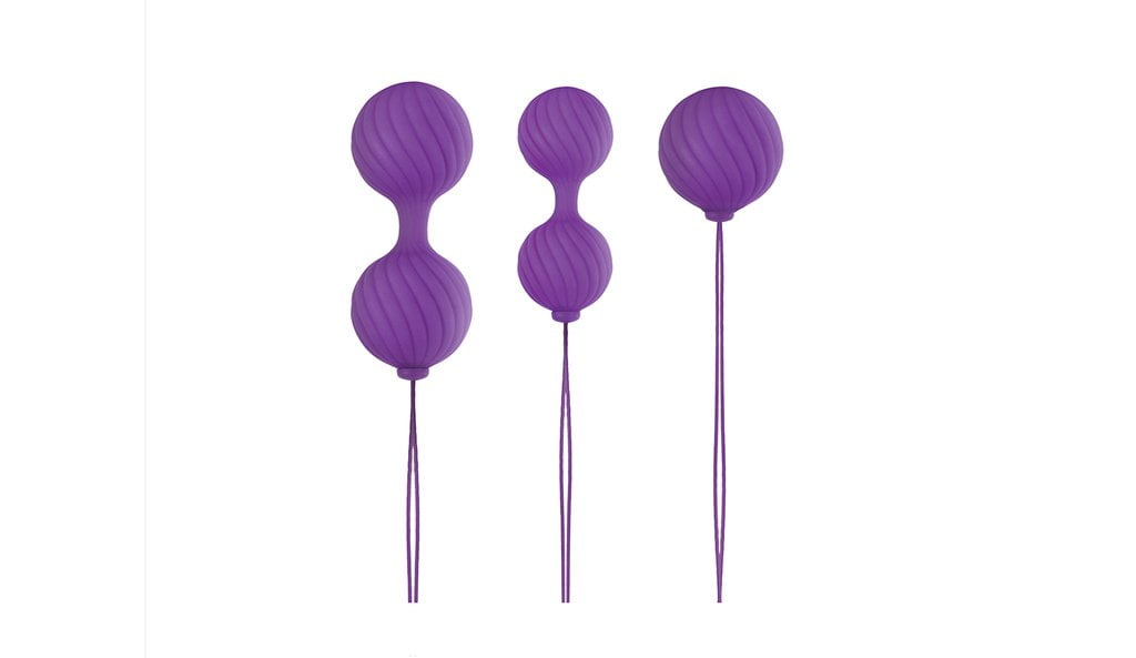 NS Novelties Luxe O' Weighted Kegel Balls - Purple