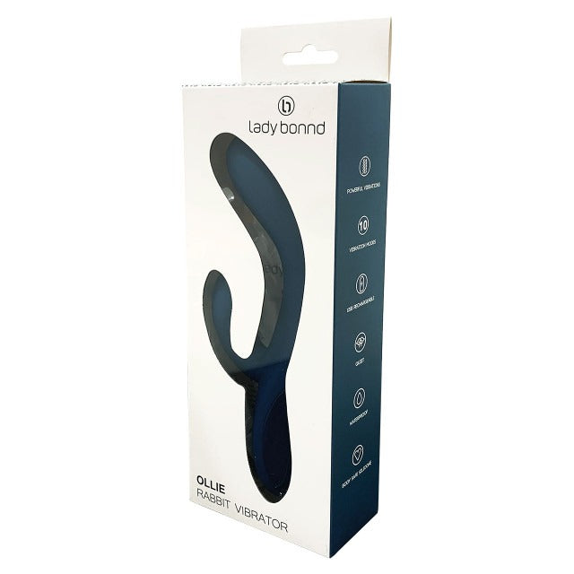 Lady Bonnd Ollie Rechargeable Rabbit Vibrator - Ocean