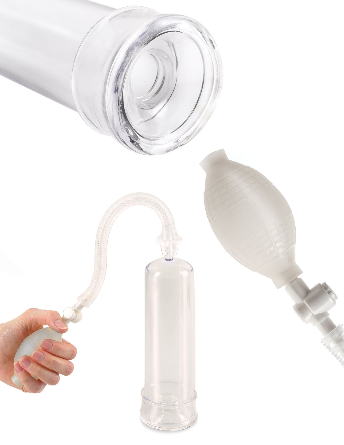 Pipedream Pump Worx Beginners Power Cock Pump - Clear