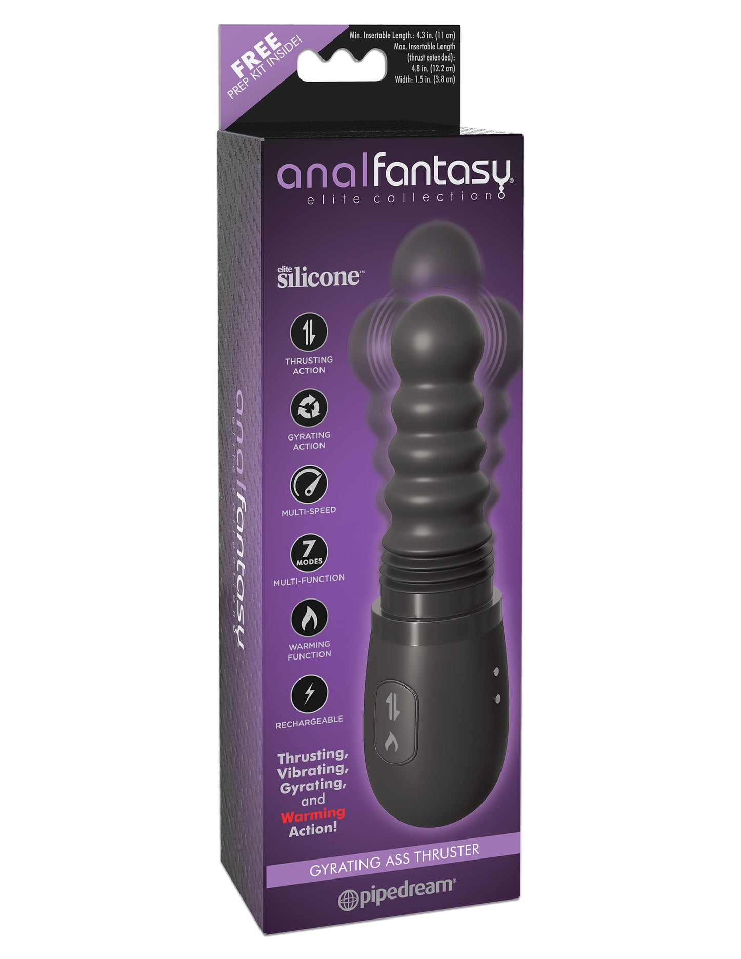 Pipedream Anal Fantasy Elite Collection Gyrating Ass Thruster Vibrator