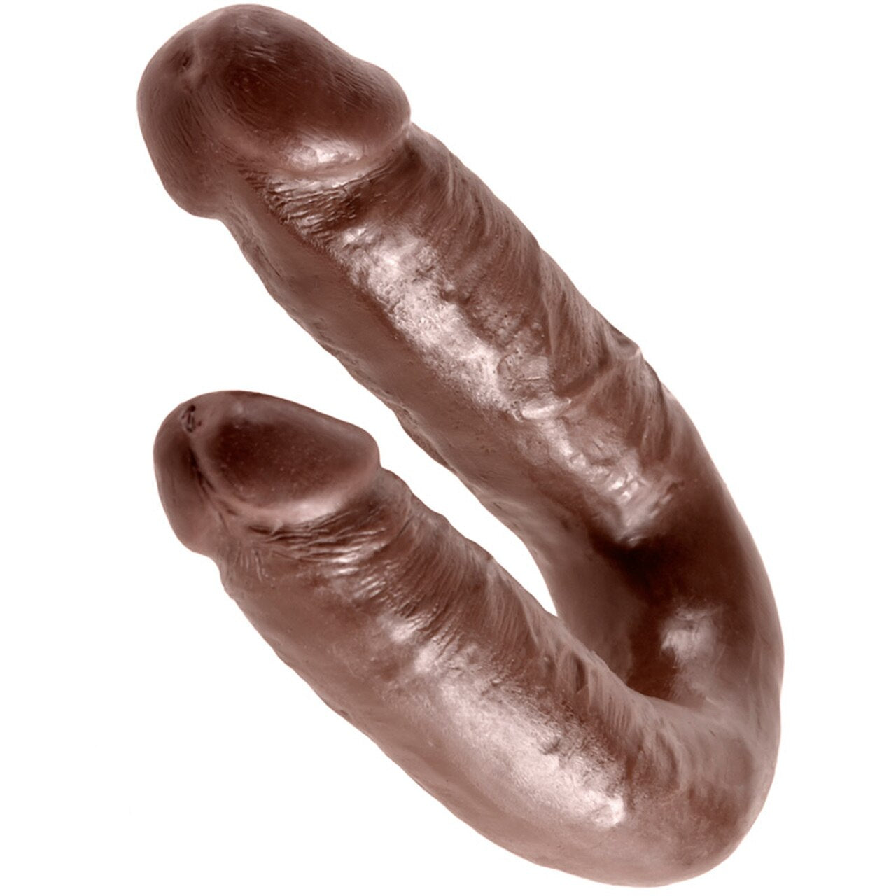 Pipedream King Cock Medium 5.5" Double Trouble Dong - Brown