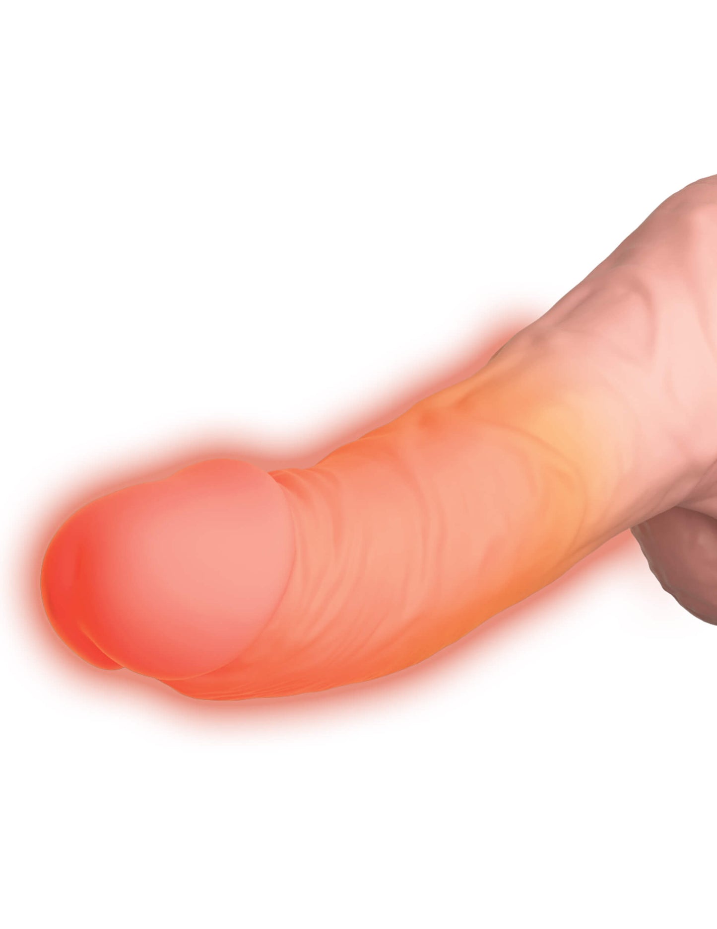 Pipedream King Cock Plus Triple Threat Warming Rechargeable 6.5" Thrusting Dong with Balls