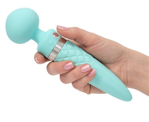 BMS Pillow Talk Sultry Dual Ended Warming Massager - Teal