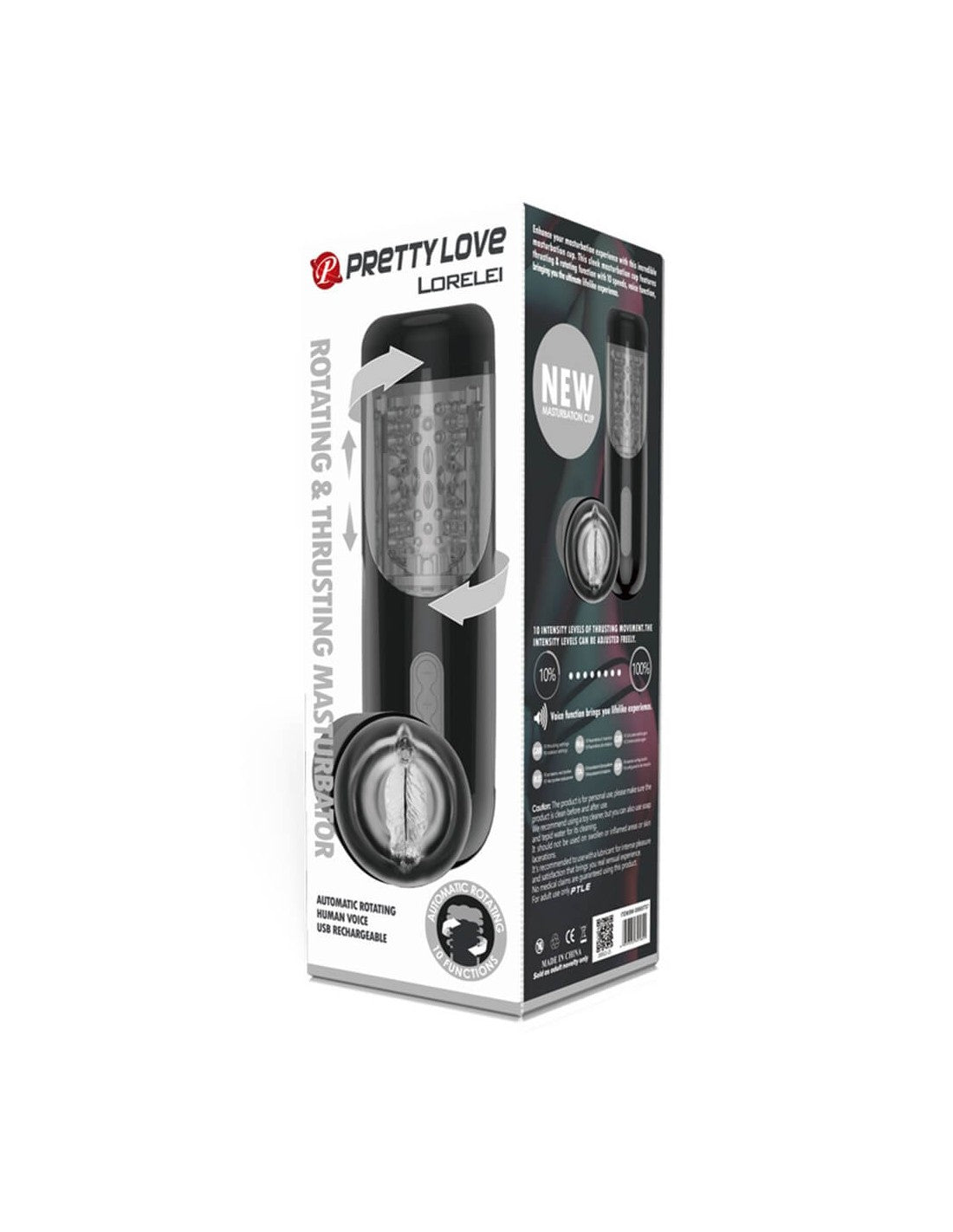 Pretty Love by Baile Lorelei Rotating & Thrusting Masturbator with Voice Integration