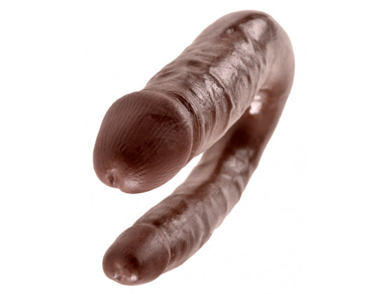 Pipedream King Cock Medium 5.5" Double Trouble Dong - Brown