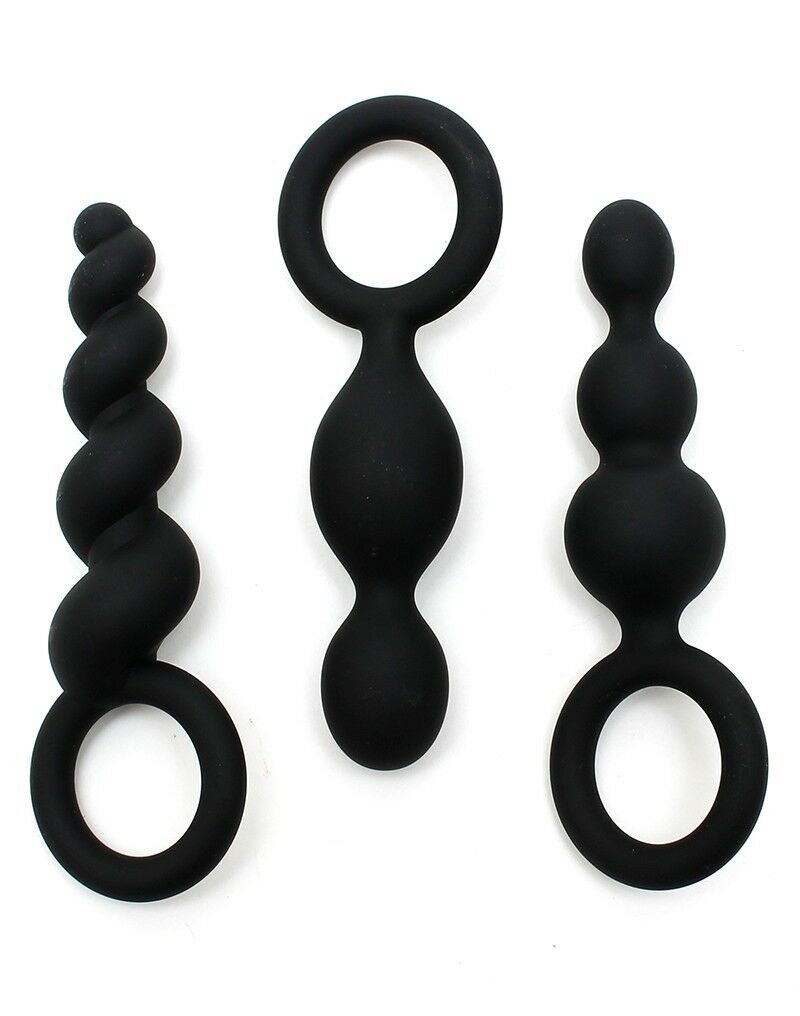 Satisfyer Booty Call Anal Plugs - Black