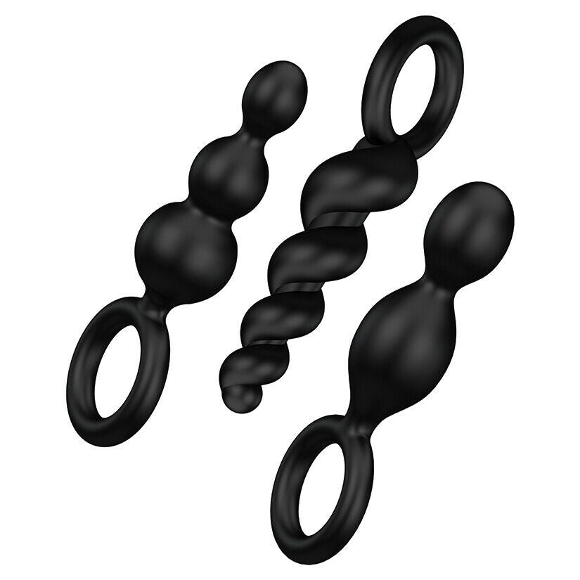 Satisfyer Booty Call Anal Plugs - Black