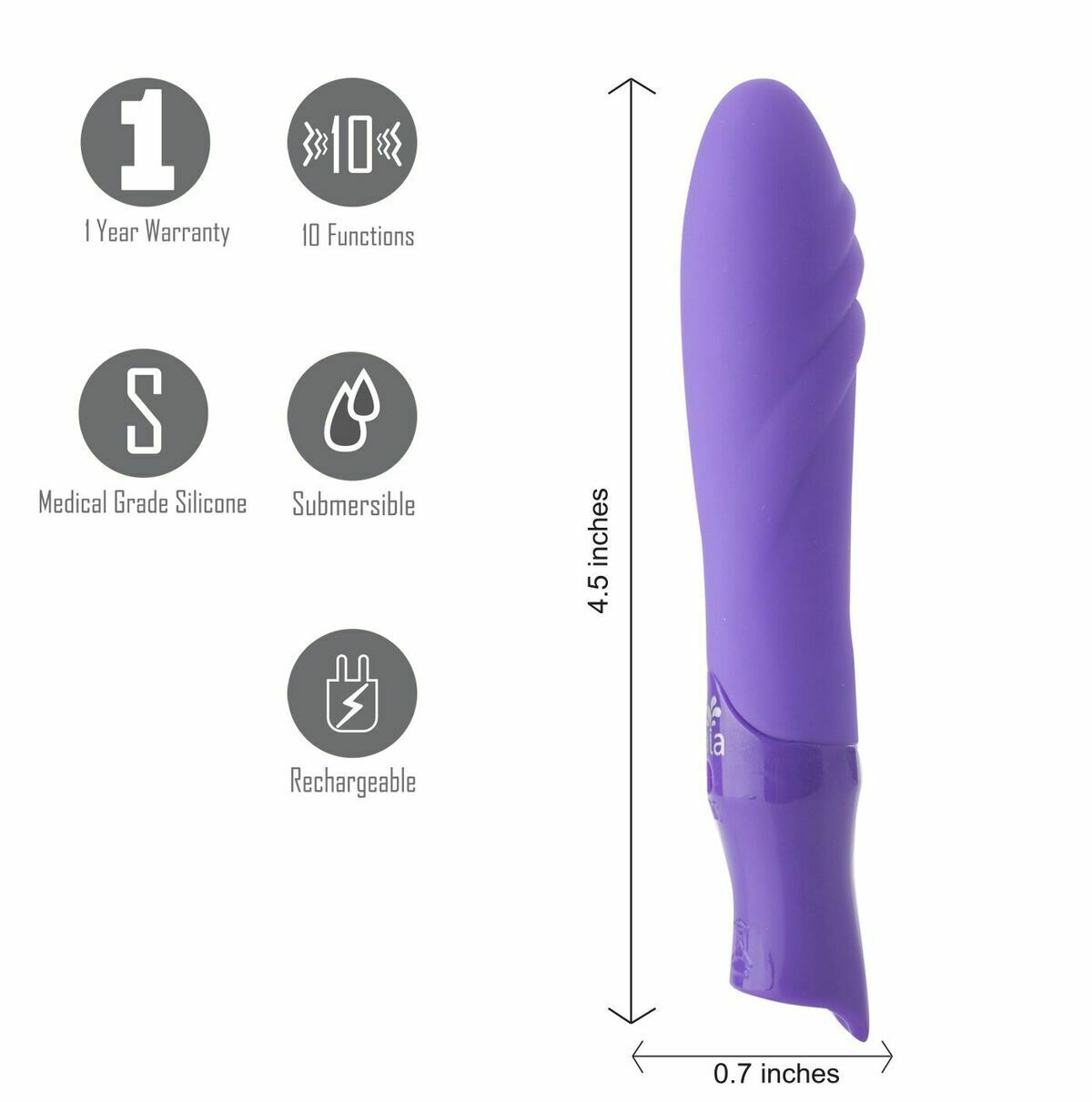 Maia Margo Rechargeable Silicone Bullet