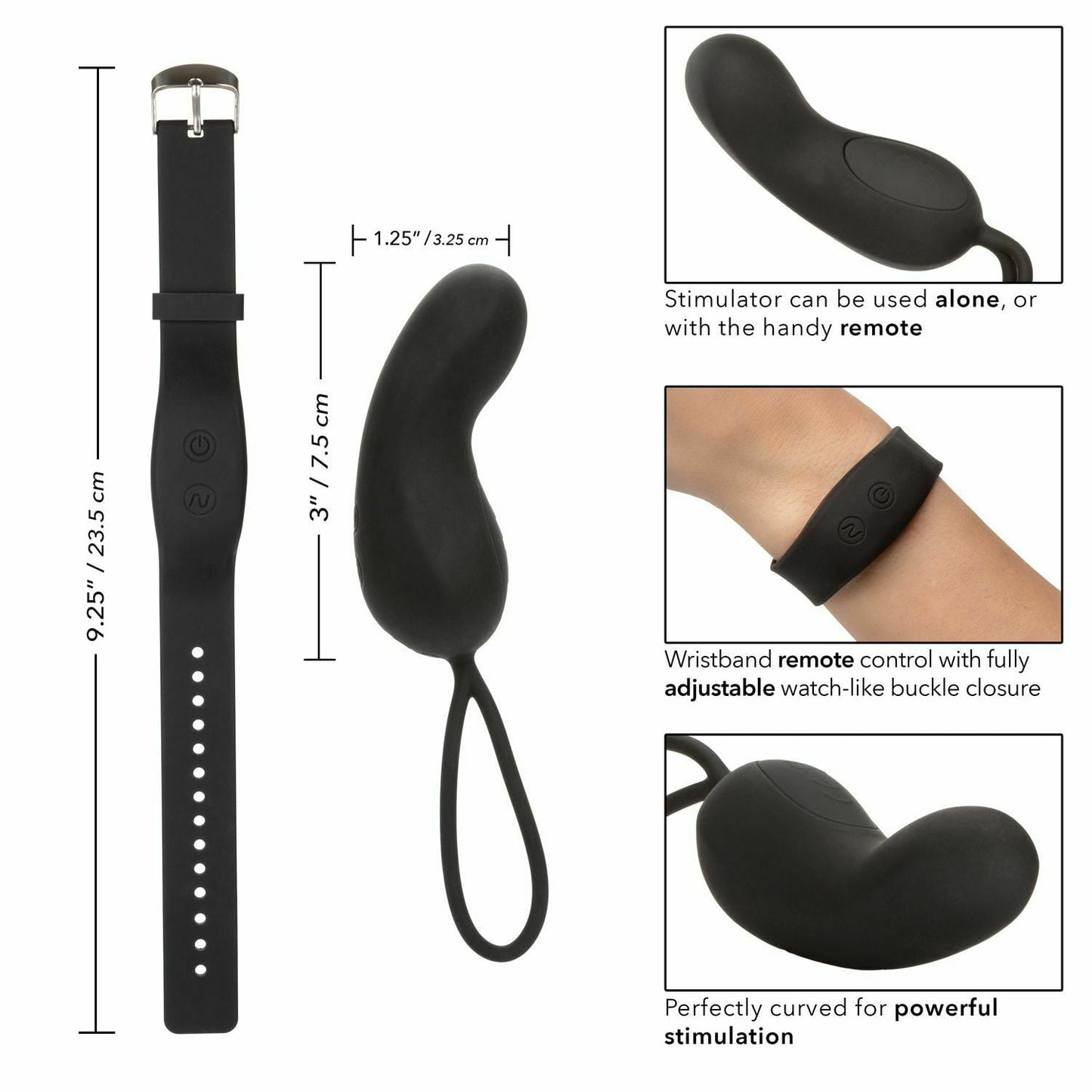 CalExotics Wristband Remote Curve Vibrator