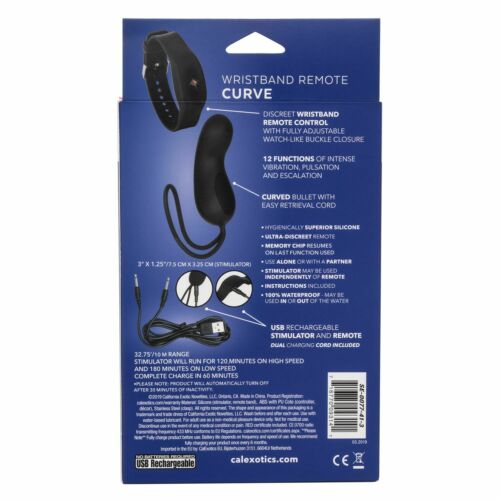 CalExotics Wristband Remote Curve Vibrator