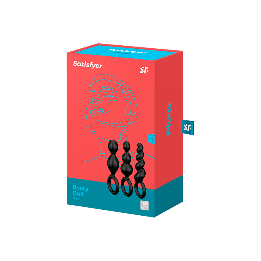 Satisfyer Booty Call Anal Plugs - Black