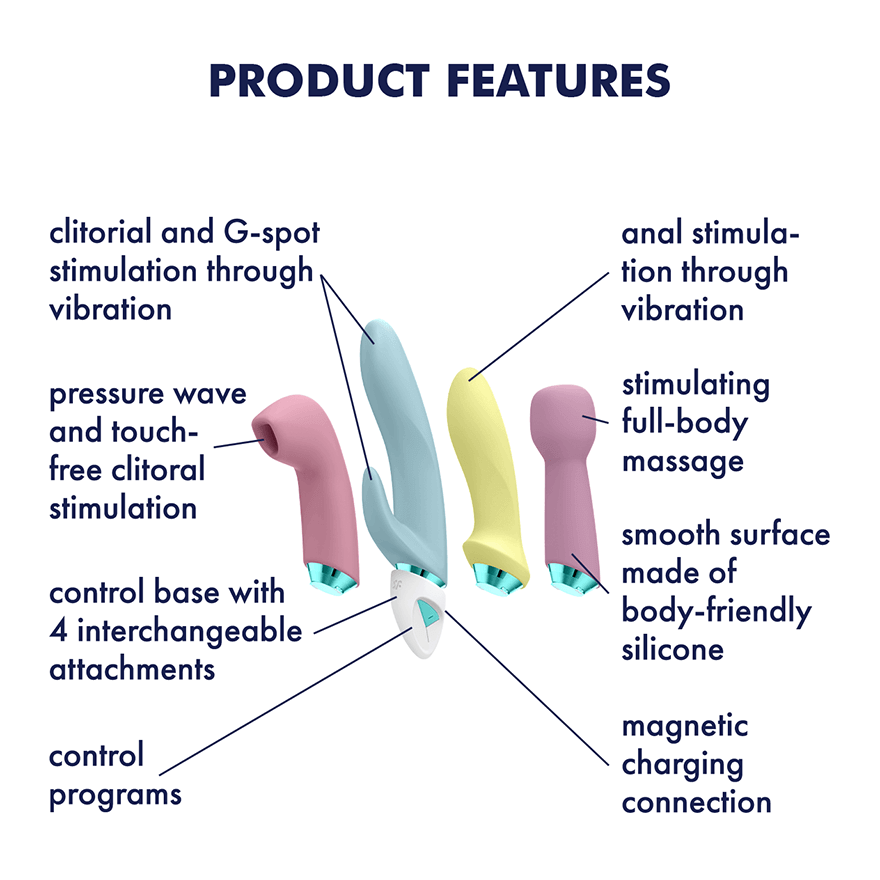 Satisfyer Fabulous Four Rechargeable Air Pulse & Vibrator Set