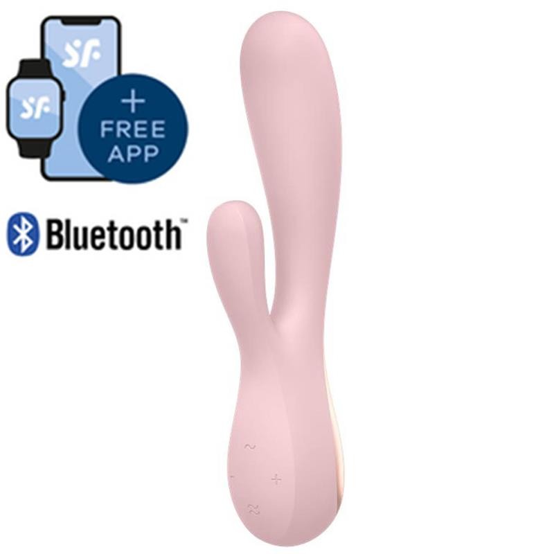 Satisfyer Rechargeable Mono Flex Rabbit Vibrator with App Control - Mauve