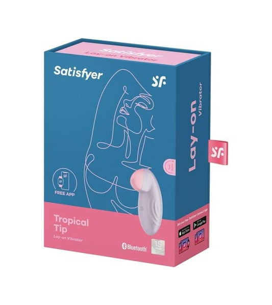 Satisfyer Tropical Tip Lay On Vibrator - Lilac