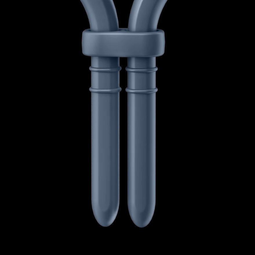 Satisfyer Rechargeable Bullseye Lasso Cock Ring with App Control - Dark Blue