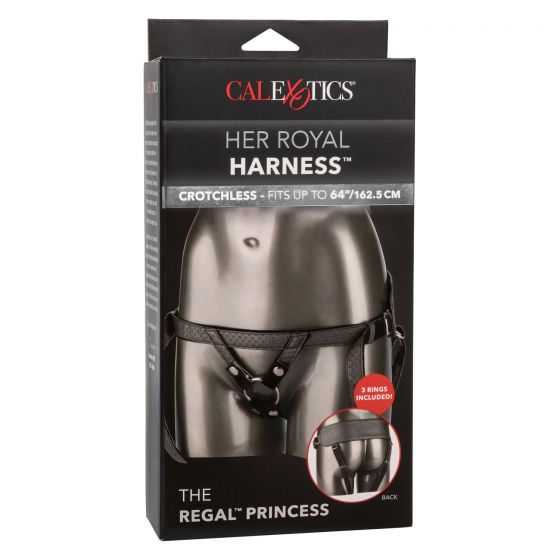 CalExotics Her Royal Harness The Regal Princess Crotchless Strap-On Harness