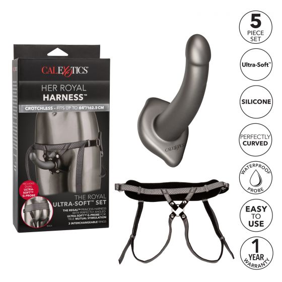 CalExotics Her Royal Harness - The Royal Ultra-Soft Set