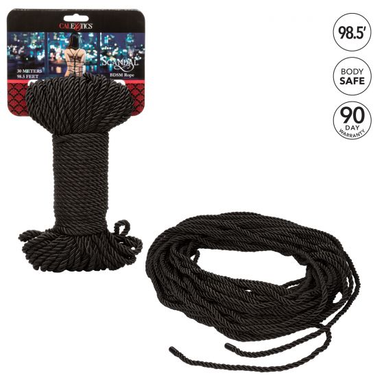 CalExotics Scandal BDSM 30 Metre Rope - Black