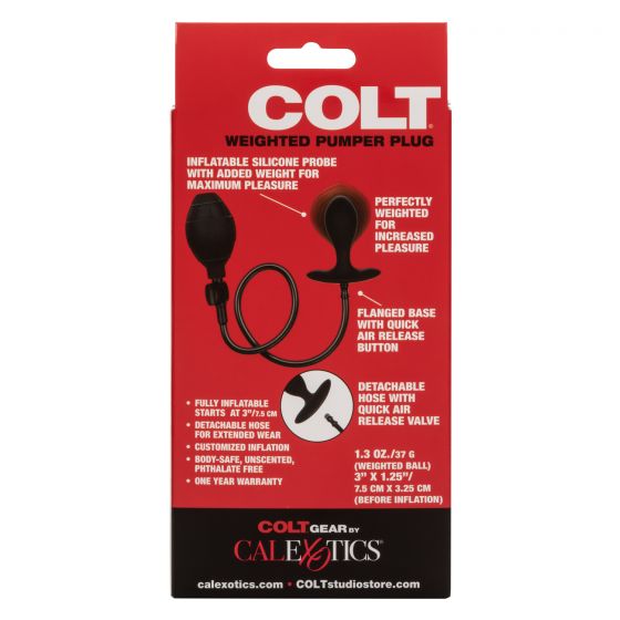 CalExotics Colt Weighted Pumper Plug with Detachable Hose
