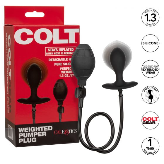CalExotics Colt Weighted Pumper Plug with Detachable Hose