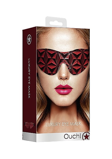Shots Toys Ouch! Luxury Eye Mask - Burgundy