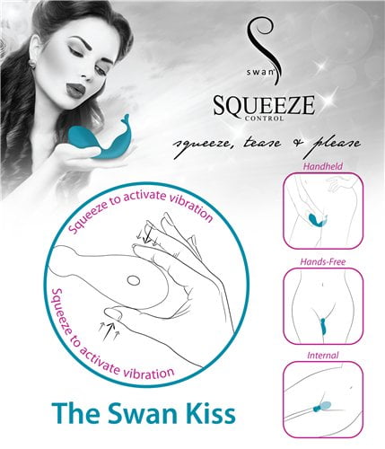 The Swan Kiss Rechargeable Squeeze Control Vibe